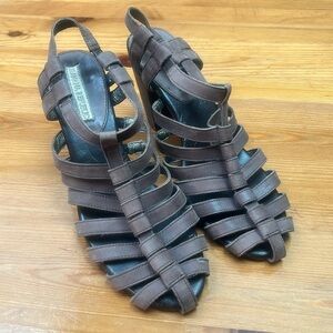 BANANA REPUBLIC Women Leather Sandals Shoes Sz 9M